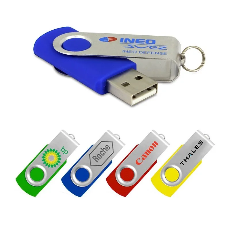 

factory price swivel pen drive usb flash drive / usb stick housing for coopration gift memory flash