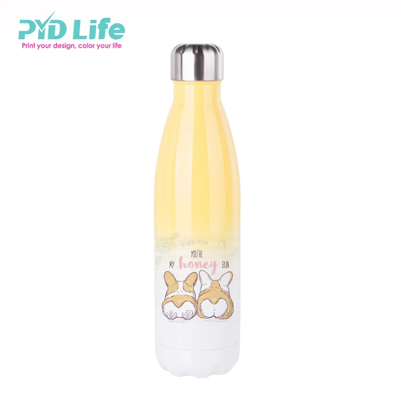 

PYDLife Fashion Water Bottle Keep Cold 24 Hours Custom Double Wall Cola Shaped Water Bottle, Red,rose red,orange,white,purple,yellow,pink,blue,green