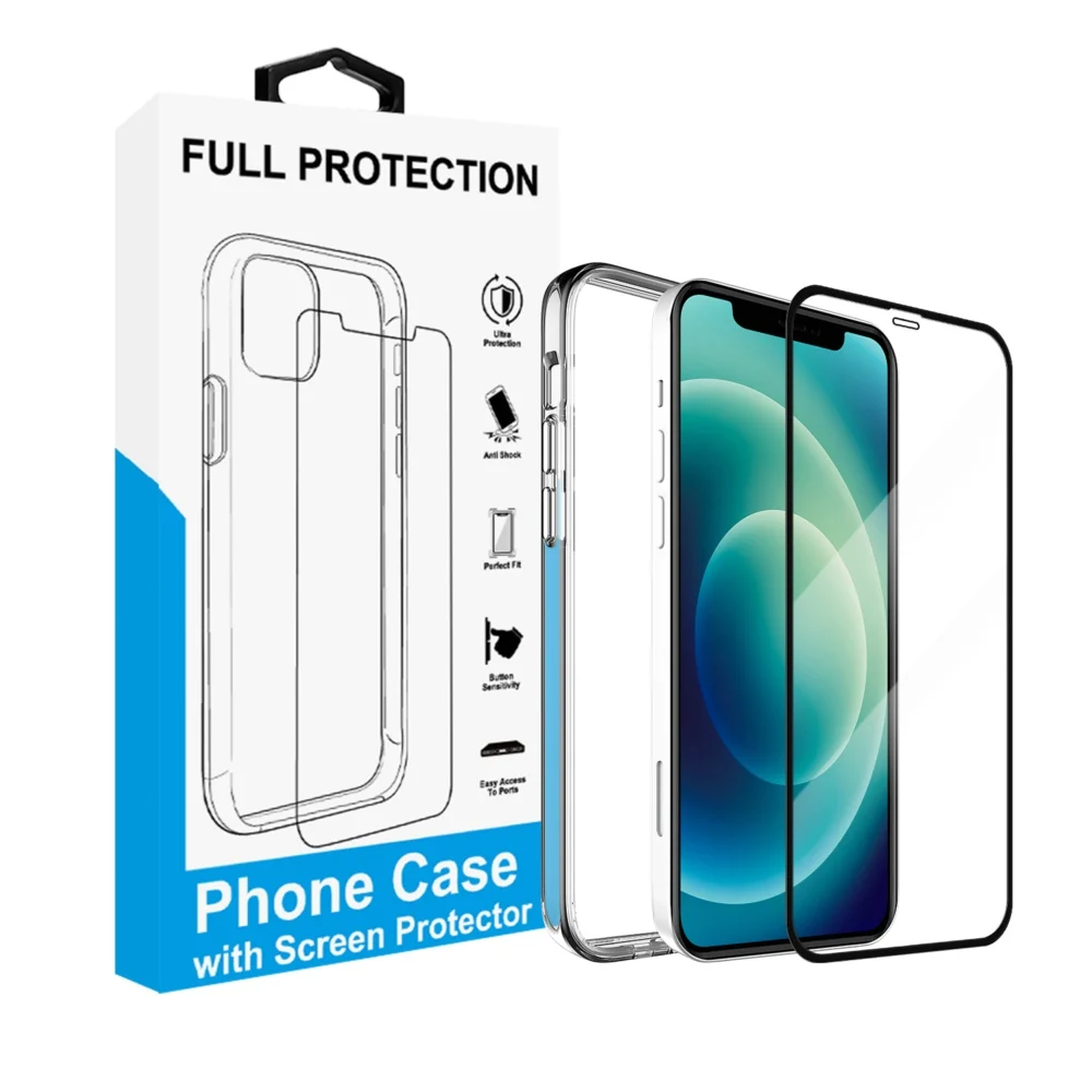 

Vmax wholesale TPU PC Hybrid Case for iPhones 6.7 inch for iPhone 12 Pro Max 2020 Phone Cover Bag with Screen Protector