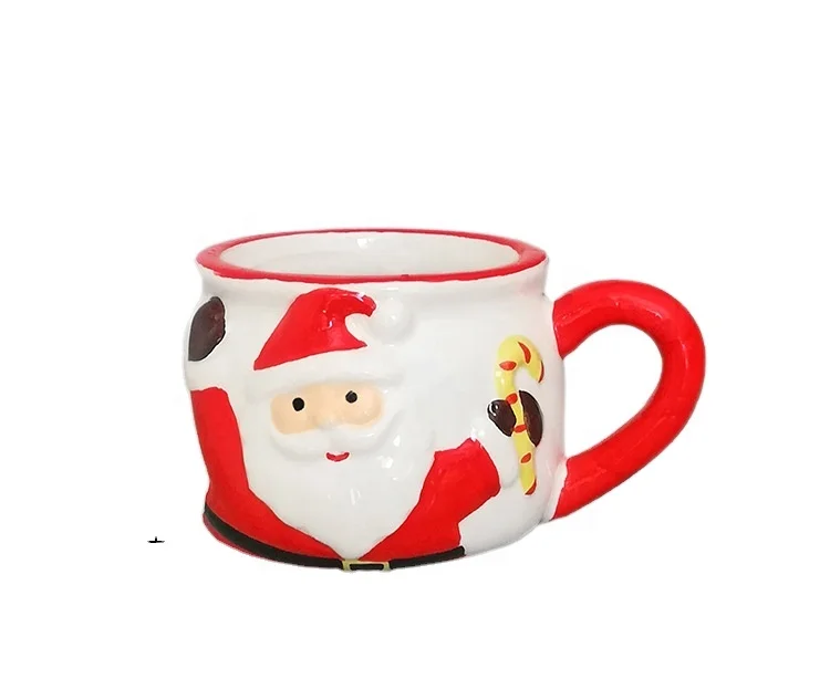 

Christmas Santa Claus elk snowman designs Ceramic Tea Mugs 150ml Funny Travel Coffee Mug Girls Boys Friends Gifts, As detailed page