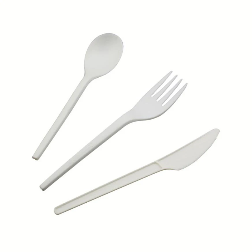 

Disposable tableware for restaurant takeout compostable serving spoon food spoon reusable cutlery set