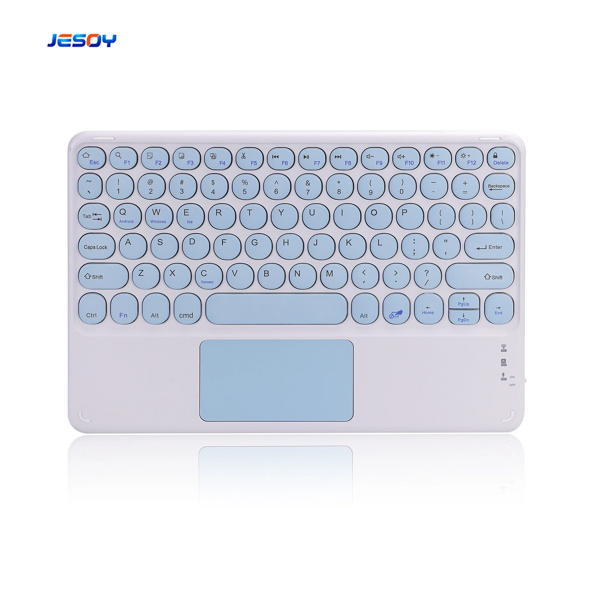 

Rechargeable 78 Keys Ultra Slim Portable Metal Bt Touchpad Mini Wireless Keyboard For Apple Ipad Pro Tablets Pc And Phone