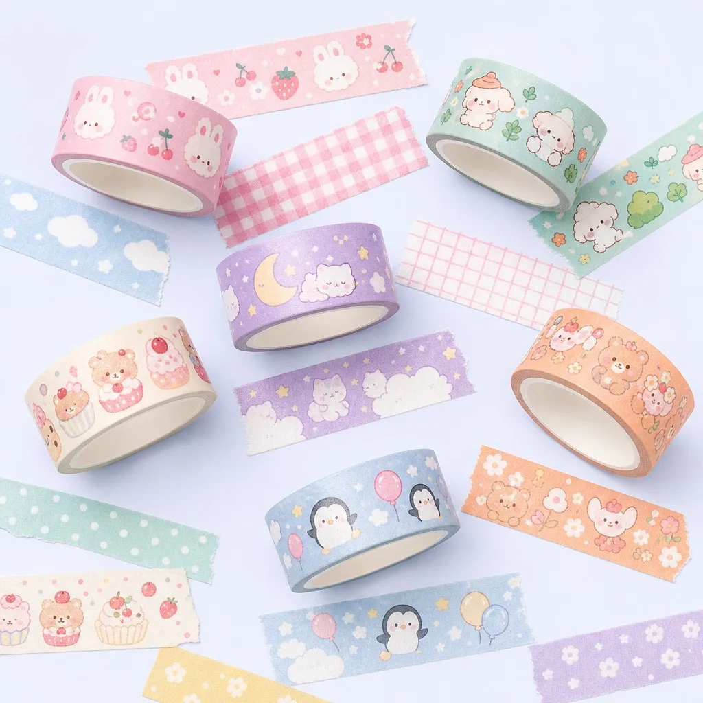 Kawaii pattern mood board widescreen spread