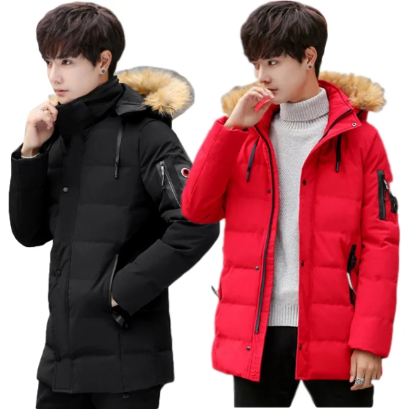 

China Factory Custom High Quality Men's Duck Down Coats Thick Warm Hooded Winter Down Jacket