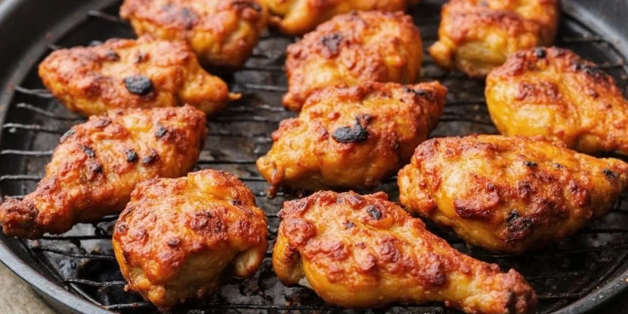 Tandoori seasoning ingredients spread out