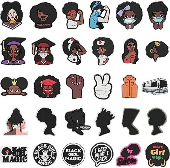 

Wholesale Vendor Custom Designer Stylish Shoes Decoration Smile PVC Accessories 2D BLM money mexican Clogs Charms