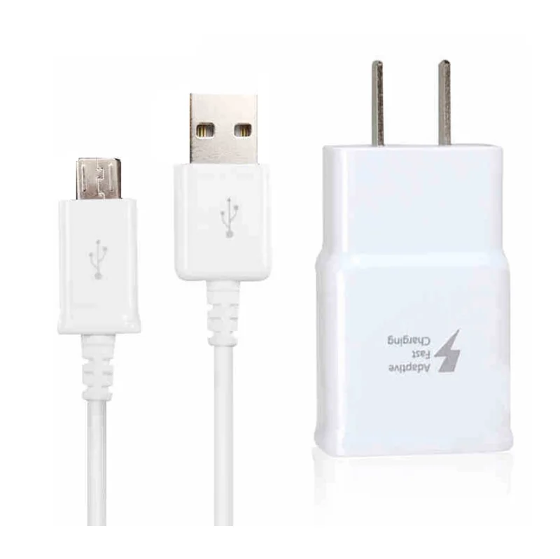 

wholesale EU US plug Charger 9V 1.67A 5v 2a with type-c USB cable For Samsung galaxy S6 S7 S8 s10 fast Charging