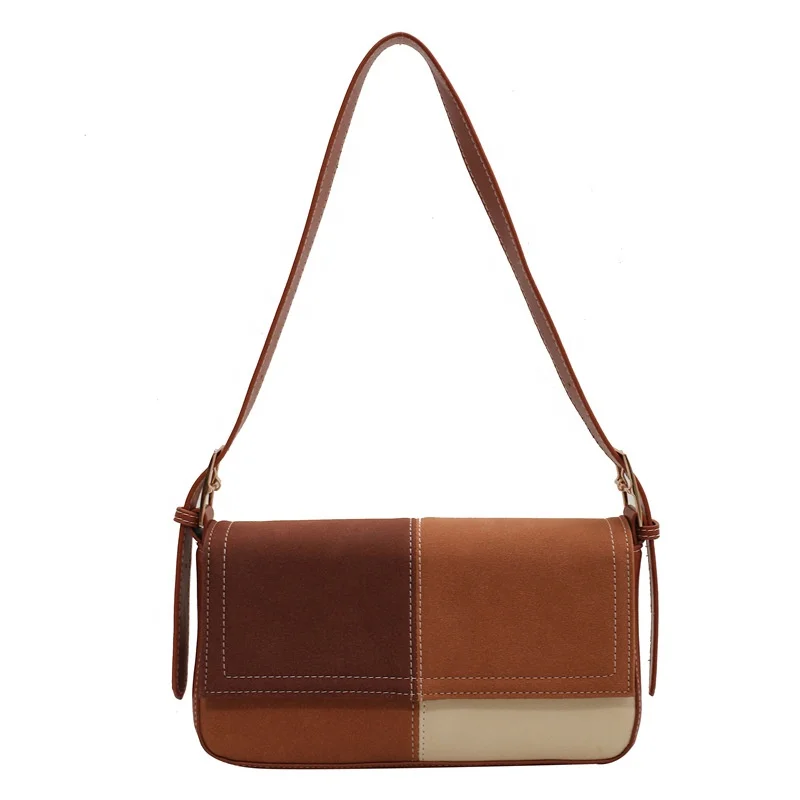 

Fashion Solid Color Women Small Cross Shoulder Armpit Handbag Classic Designer Ladies PU Leather Bags