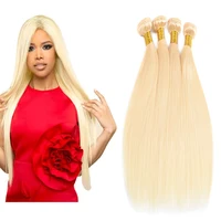 

Brazilian Virgin Human Hair Weave Bundles 10-30 Inch Straight Hair 613 Honey Blonde Bundles