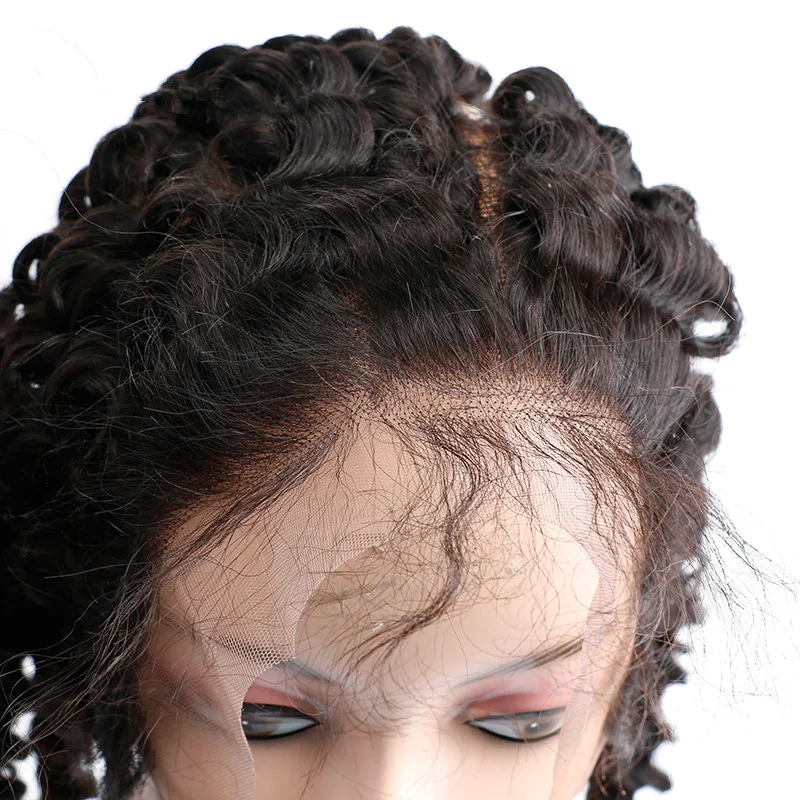 批发深波头发耳朵耳朵预拔漂白结处女花边正面 Buy 蕾丝正面 瑞士花边正面 正面product On Alibaba Com