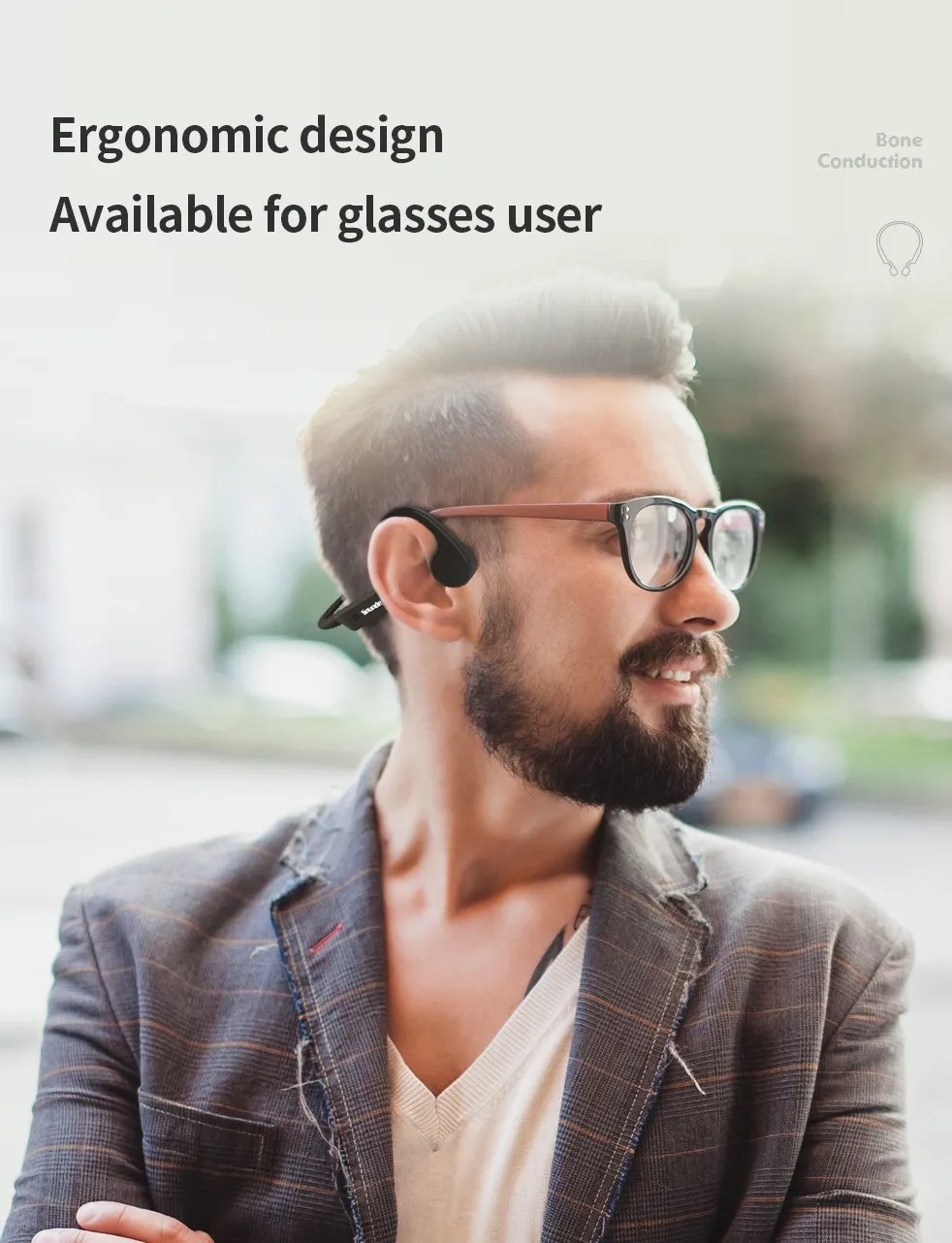 X3 bone conduction headset 2020 new arrival private label portable headphone for Webcaster anchor web celebrity - ANKUX.COM