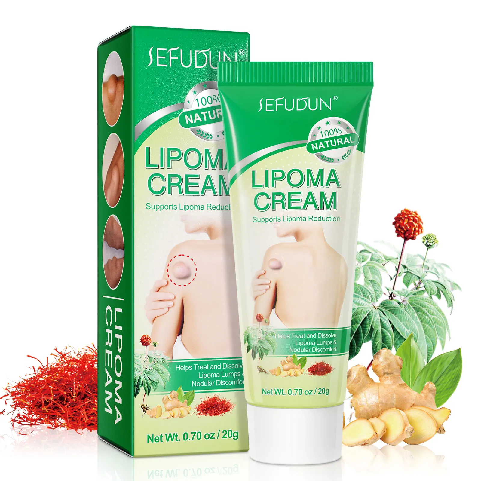 

SEFUDUN natural plant extract quick effective penetration skin layer lipoma treatment creamlipoma removal creamlipoma cream