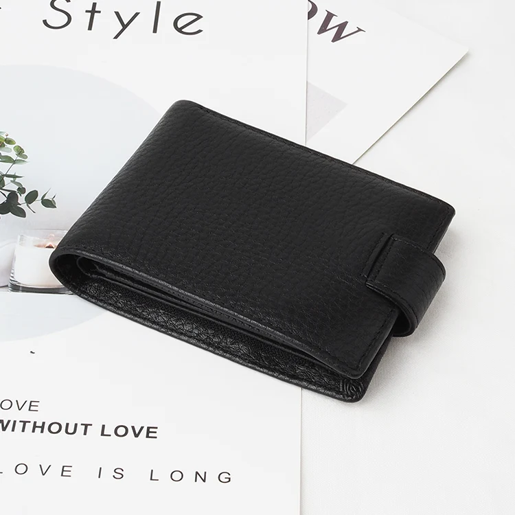 

COSSNI New Black Rfid Blocking Leather Man Wallet