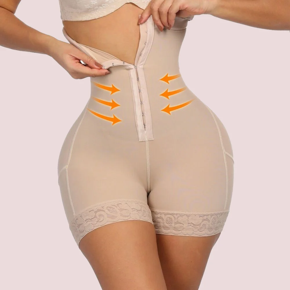 

Breasted Lace Butt Lifter High Waist Trainer Body Shapewear Women Slimming Control Panties With Tummy Control Panty