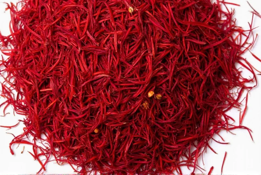 Saffron threads being tested in water showing gradual color release