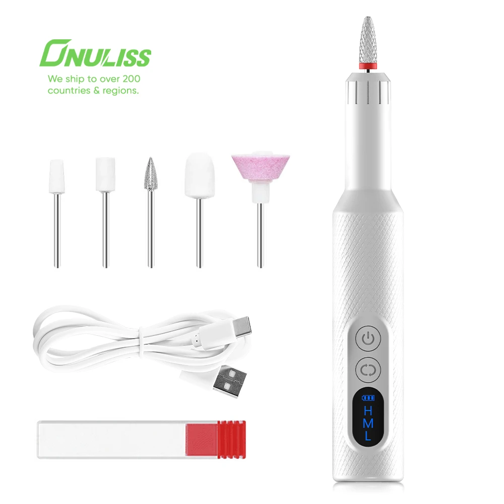 

Manicure Care Cordless Nail Drill Pen Electric File Kit for Natural Nails