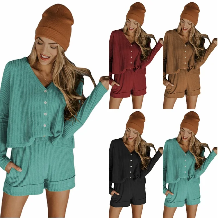 

New Style High Quality lounge wear women set 2 piece sets sleepwear, Picture shows