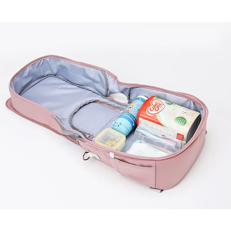 New Design Expandable Waterproof 3 In 1 Baby Diaper Backpack Bed Diaper