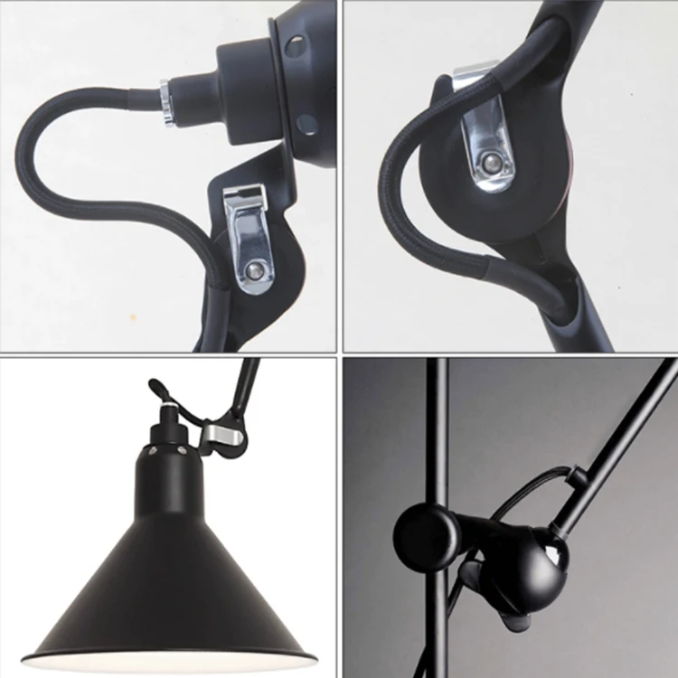 Hot selling vintage black swing arm wall led light