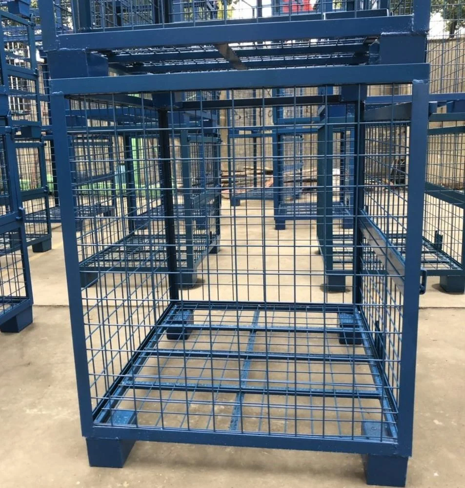 
Large capacity wire mesh metal stackable durable cage for logistics 