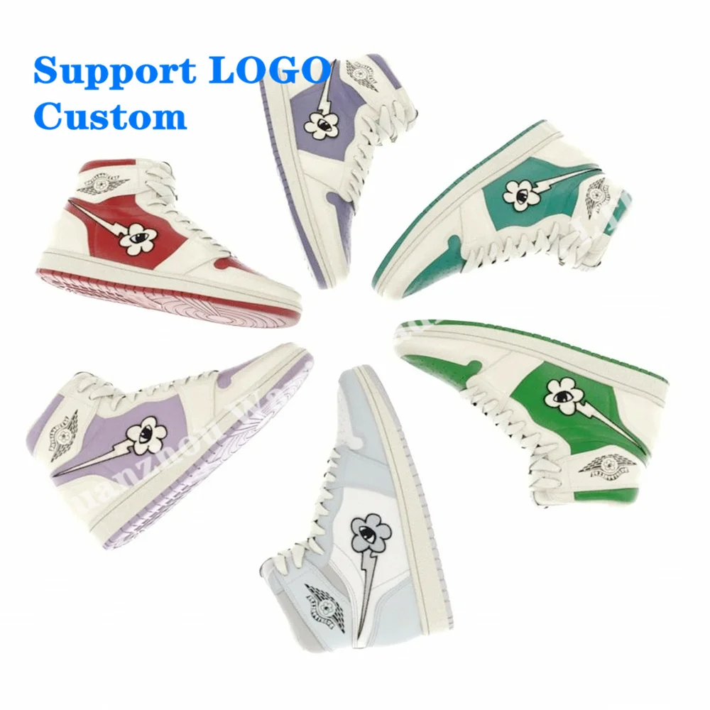 

New Custom wholesale factory high quality men's basketball shoes custom A-J1 LOGO design to build your LOGO.