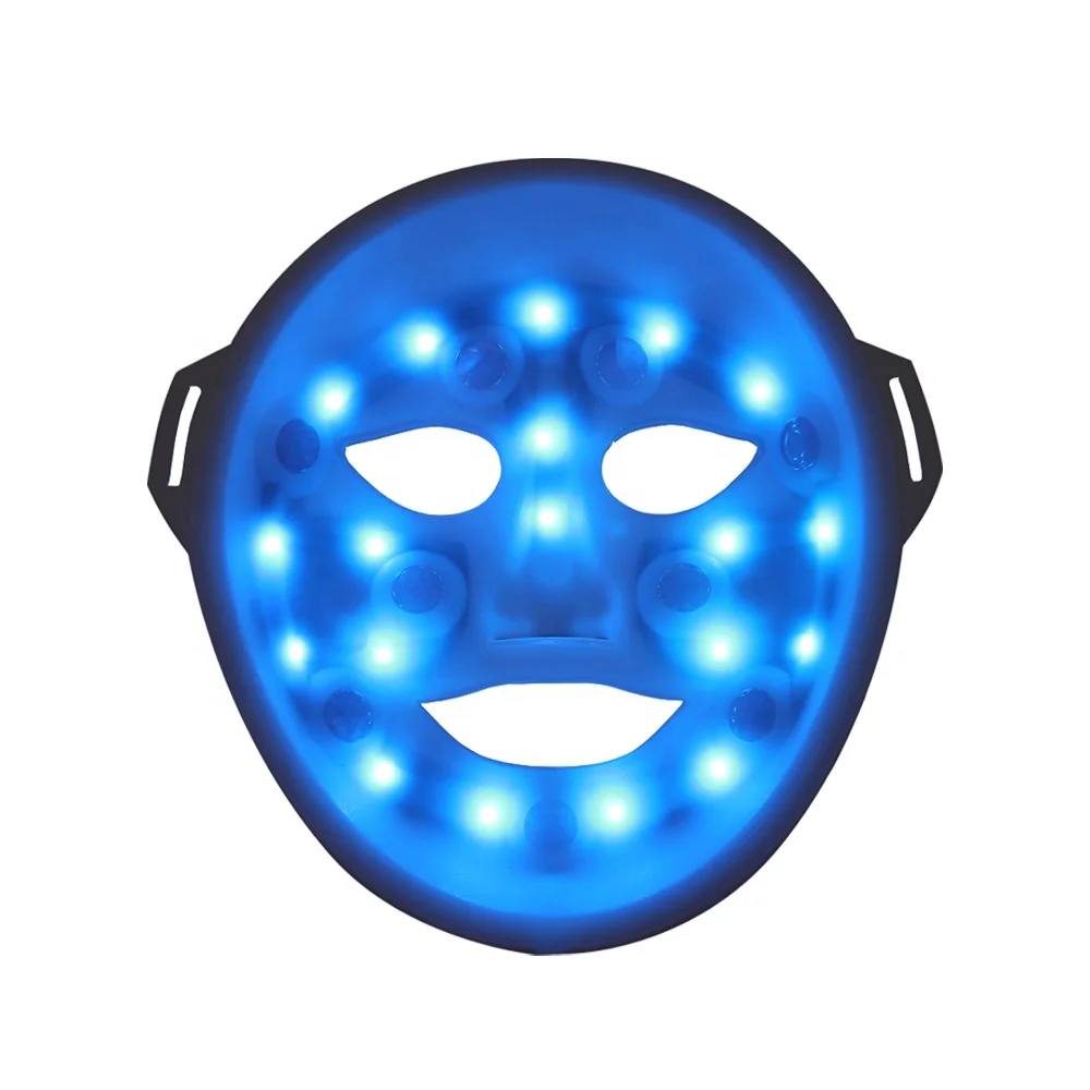 

Led Light Therapy Mask 3 Colors With Natural Stone Needle Vibration Massage for Anti-aging