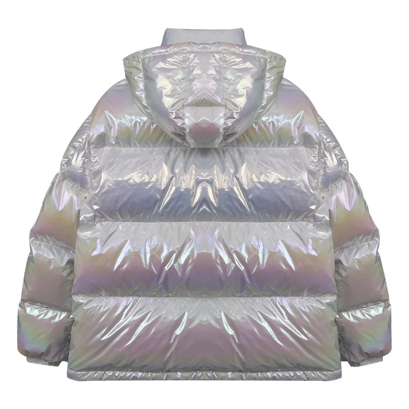 

Winter Wholesale Moncleres Glossy Colorful Detachable Thick Puff Jacket White Duck Down Bubble Coats Women Fashion