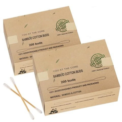 

Double head cotton buds bamboo ear cleaner in good quality