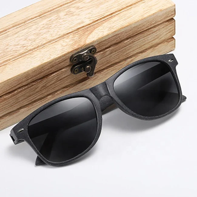 

Hot Sales Custom New Material Wheat Straws Recycled Plastic Polarized Sun Glasses Women Men Sunglasses 2021