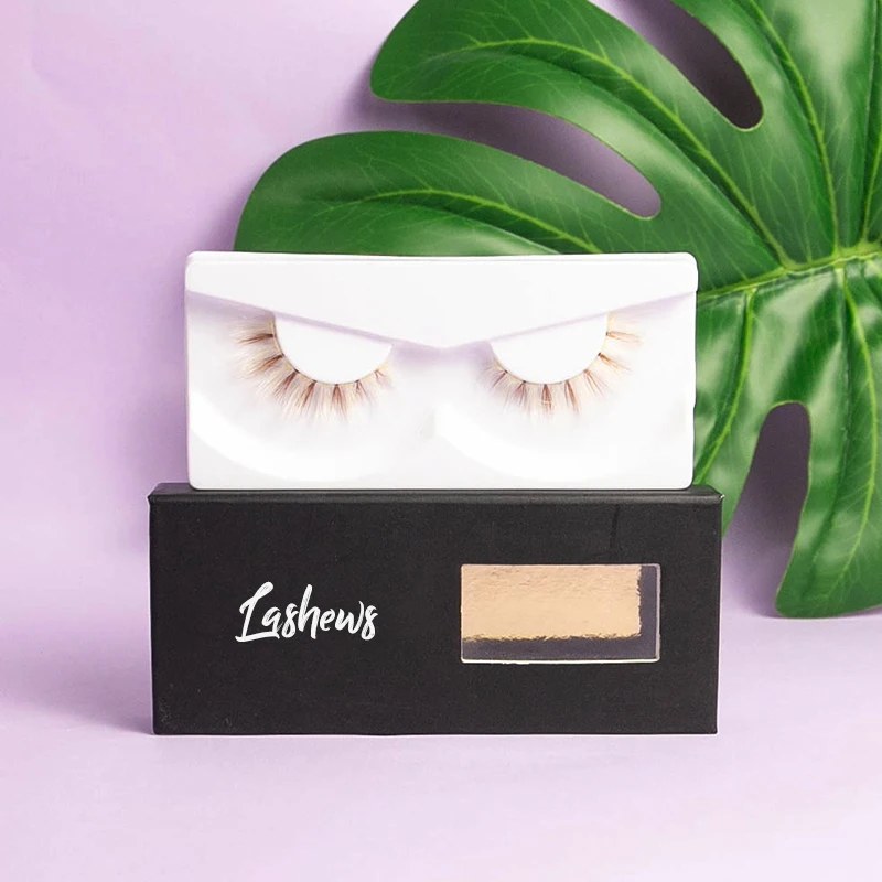 

Vegan colorful eyelashes 12weeks false eyelashes, Natural black