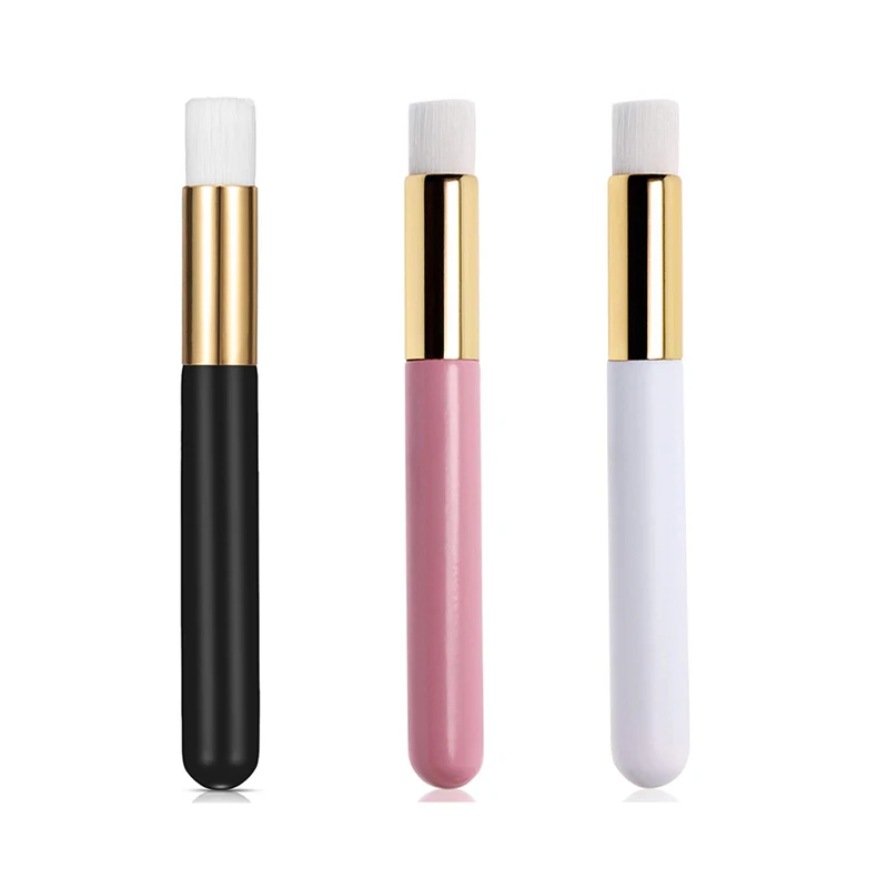 

Wood Material Gold Yellow Color Eyelash Extension Cleaning Brush