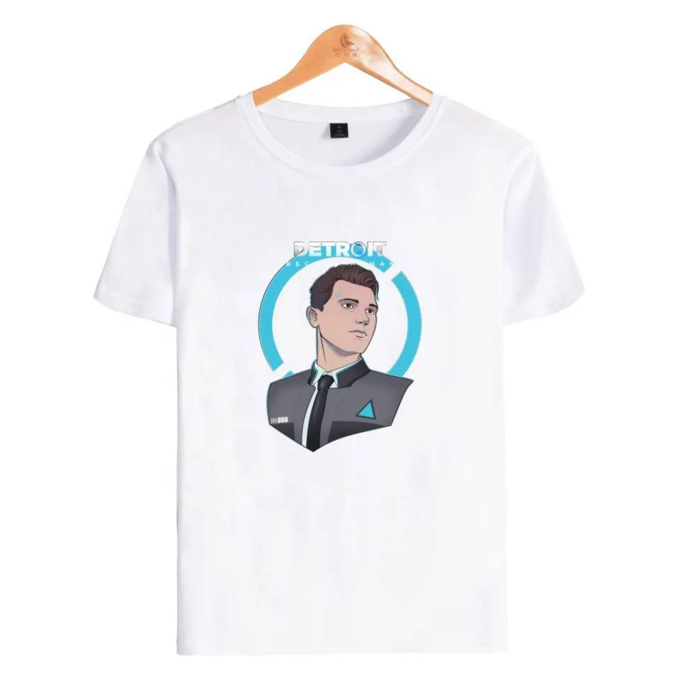 

2021 new design hot sale printed detroit become human t shirt wholesale stock printed detroit become human t shirt supplier