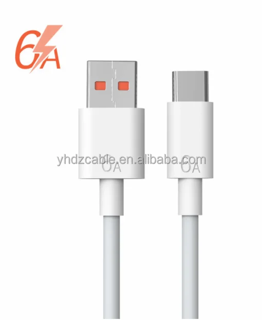 

66W USB C fast charging cable for Huawei mate 40 pro max original type c 6A USB super fast charging cable