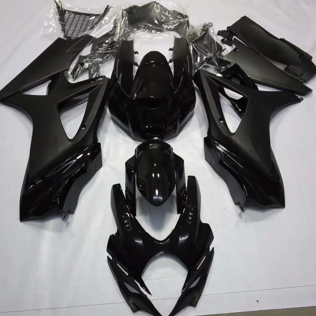 

2021 WHSC ABS Plastic Fairing Body Kit For SUZUKI GSXR1000 2007-2008 Black, Pictures shown