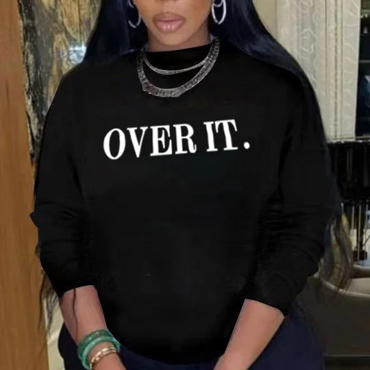 

MT265-241 Wholesale custom luxury high quality long sleeve round neck ladies sweatshirt ladies blouses