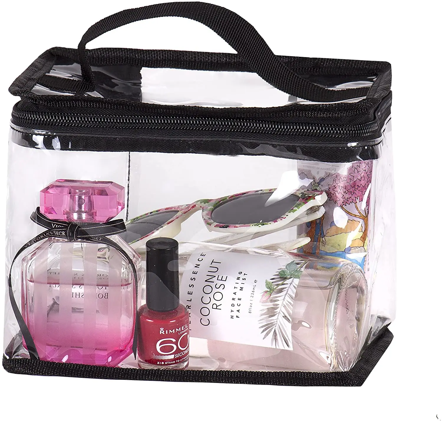 

Fashion Clear PVC Waterproof Ladies Foldable Travel Toiletry Bag
