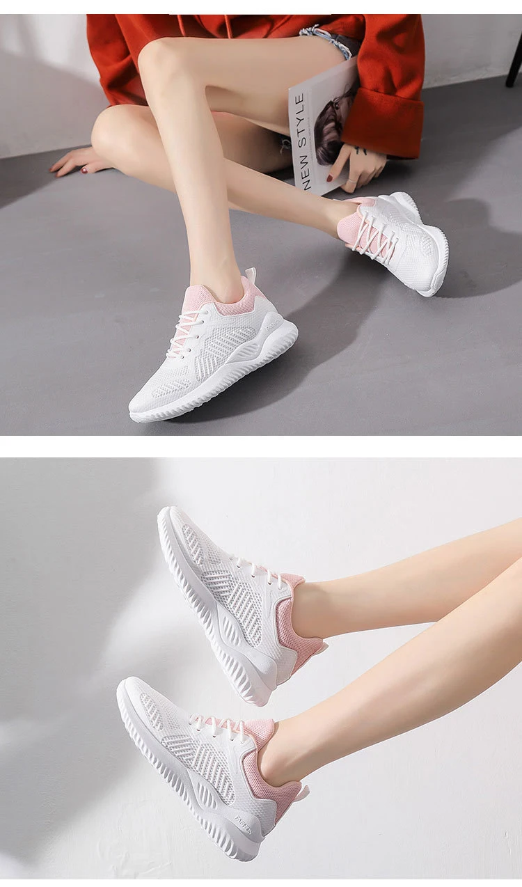 Hot Korean Style Women Chic Sport Shoes,Height Increasing White Shoes