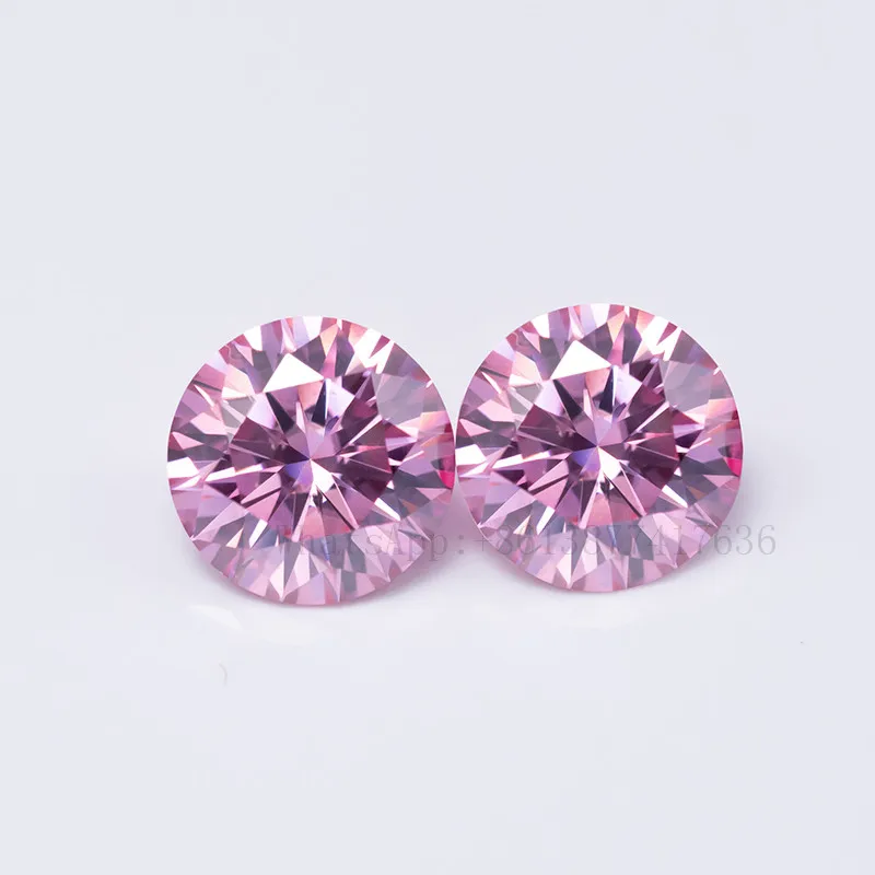 

Zuanfa gems 10k gold jewelry making fl vvs pink moissanite diamond 1ct moissanite supplier