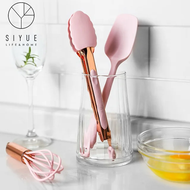 

Kitchen Use Silicone Non Stick Cooking Baking Tools and Accessories 1919, Pink, grey