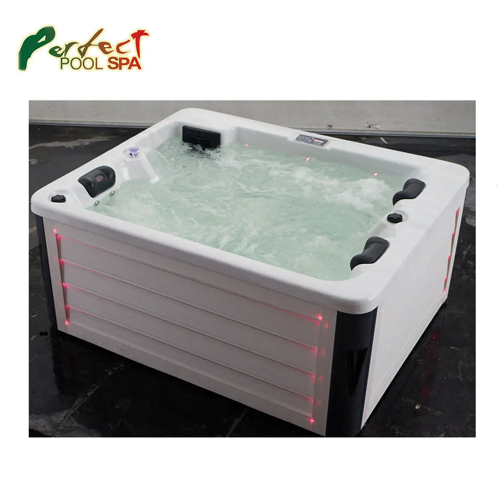 Best Selling 3 Adults&1 Massage Bathtub Outdoor Hot Tub Spa With 7 Colors Led Light Buy Mini