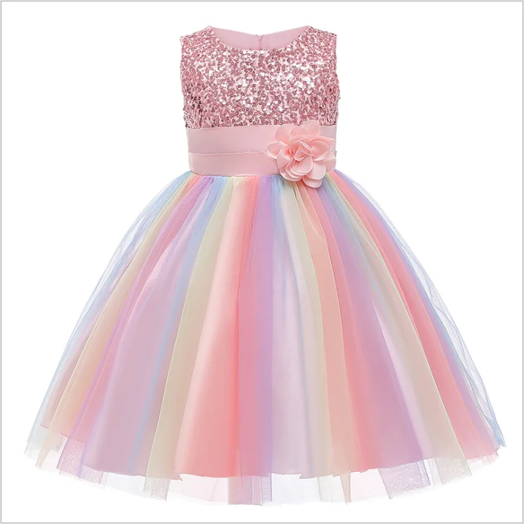 

D0617 Kids Outfits New Fashion Design High Quality Vintage Flower Girl Communion Dresses For Kids, As picture