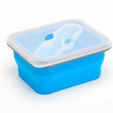 

Hot sale Factory distribute Platinum Cured silicone BPA Free Collapsible Silicone Food Storage Containers space saving
