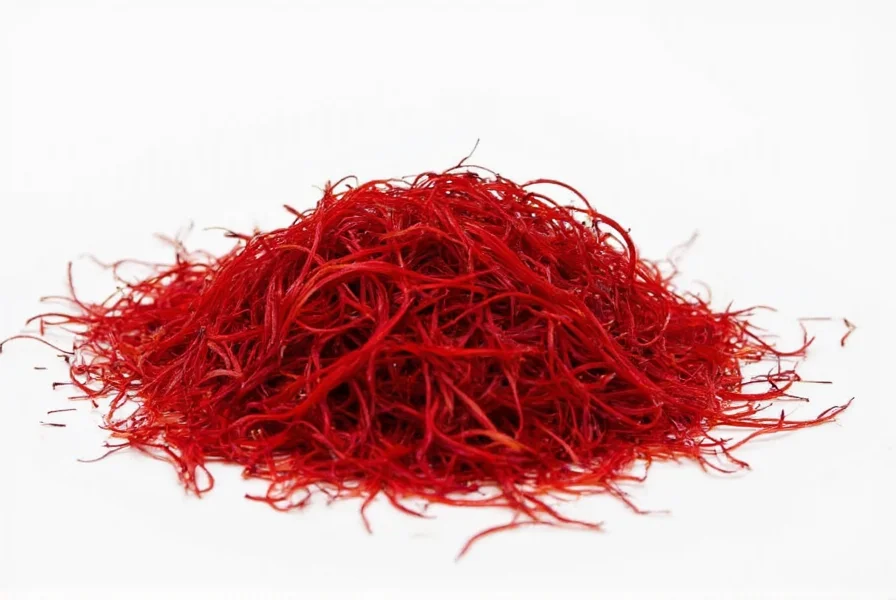 Saffron testing process showing genuine saffron threads releasing color in water compared to fake saffron