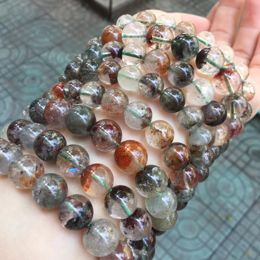 green phantom quartz beads