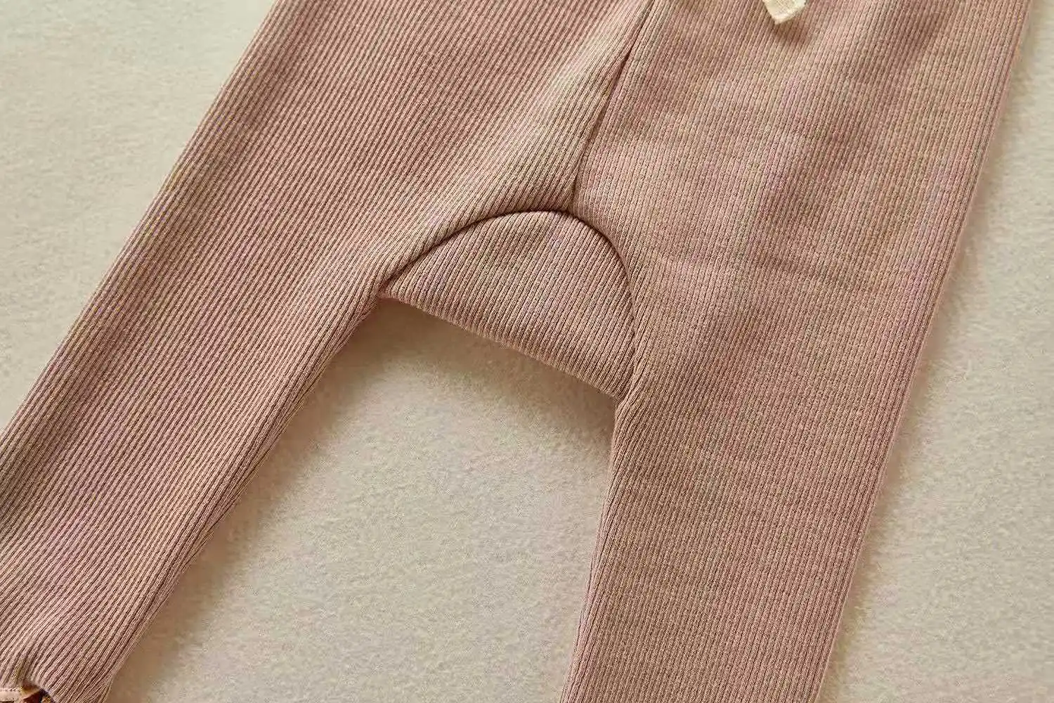 Baby leggings with high waist and big butt thread stretch pants