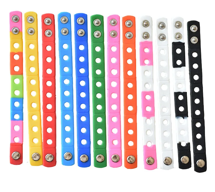 

Wholesale Colorful Cheap Custom PVC Wristband Bracelets Bangles for Kids, Accept customized