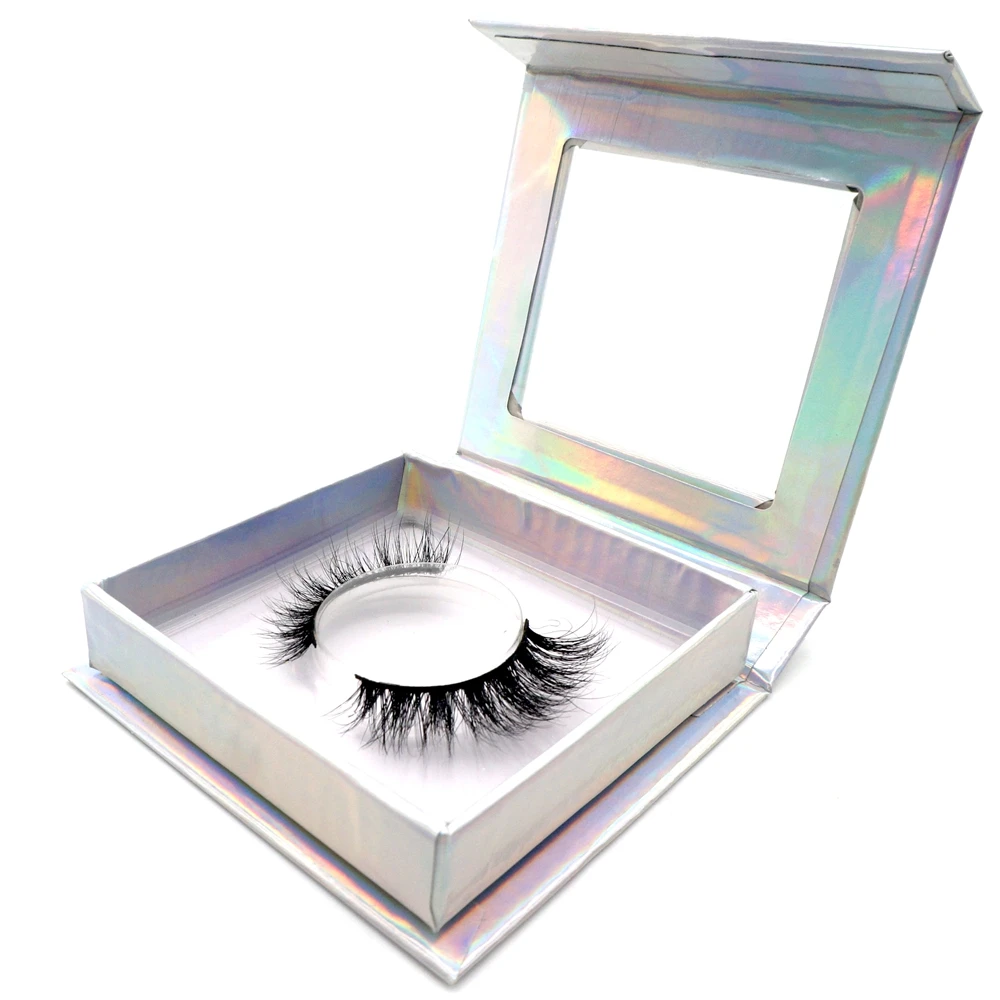 

real mink fur matt soft bushy strips eyelash mink, Natural black