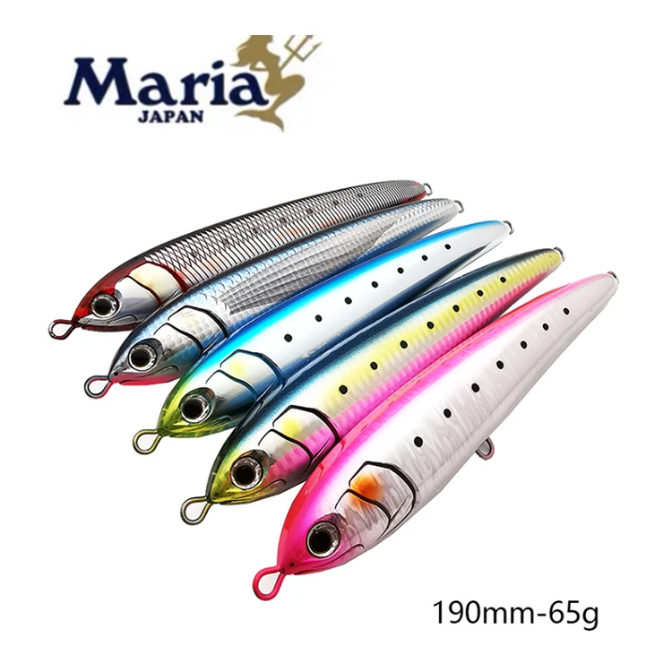 

MARIA RAPIDO F190 Floating Pencil hook saltwater fishing lure offers baits fishing tackle lures tsurinoya, B37/ b27h/ b08h/ b06h