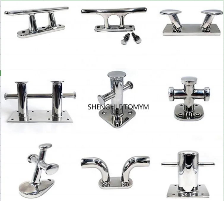 Marine Hardware Boat Fitting Dock Cleats Stainless Steel 316 Mirror