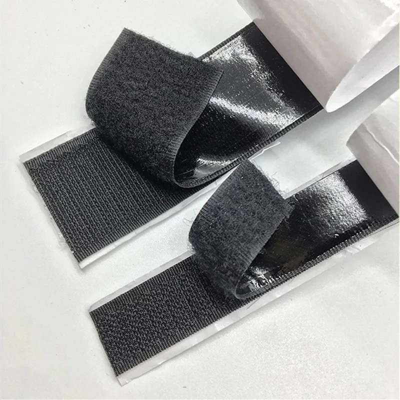 Strong Adhesive Hook and Loop Fastener Tape Velcroes Self-adhesive Hook and Loop Tape Roll Strip Nylon Fabrics Adhesive Velcroes